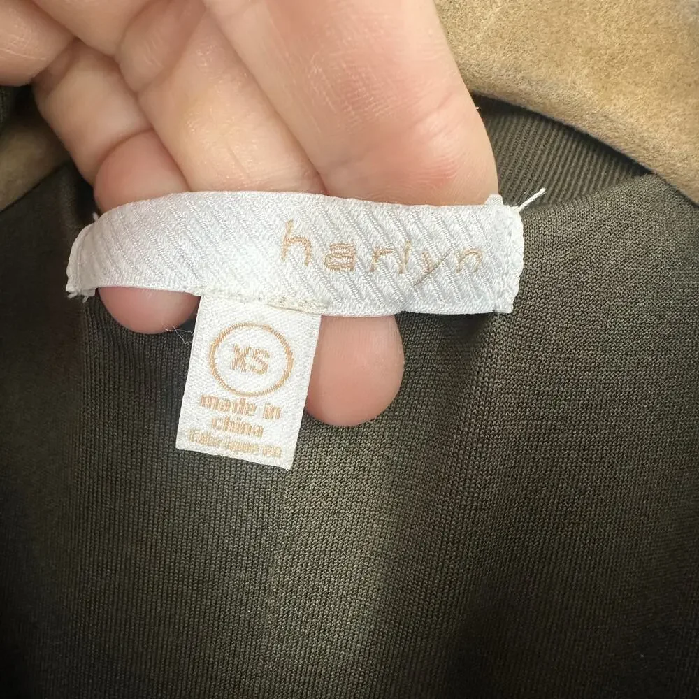 NWT Anthropologie Harlyn jumpsuit size XS army green military flight suit - Picture 8 of 15